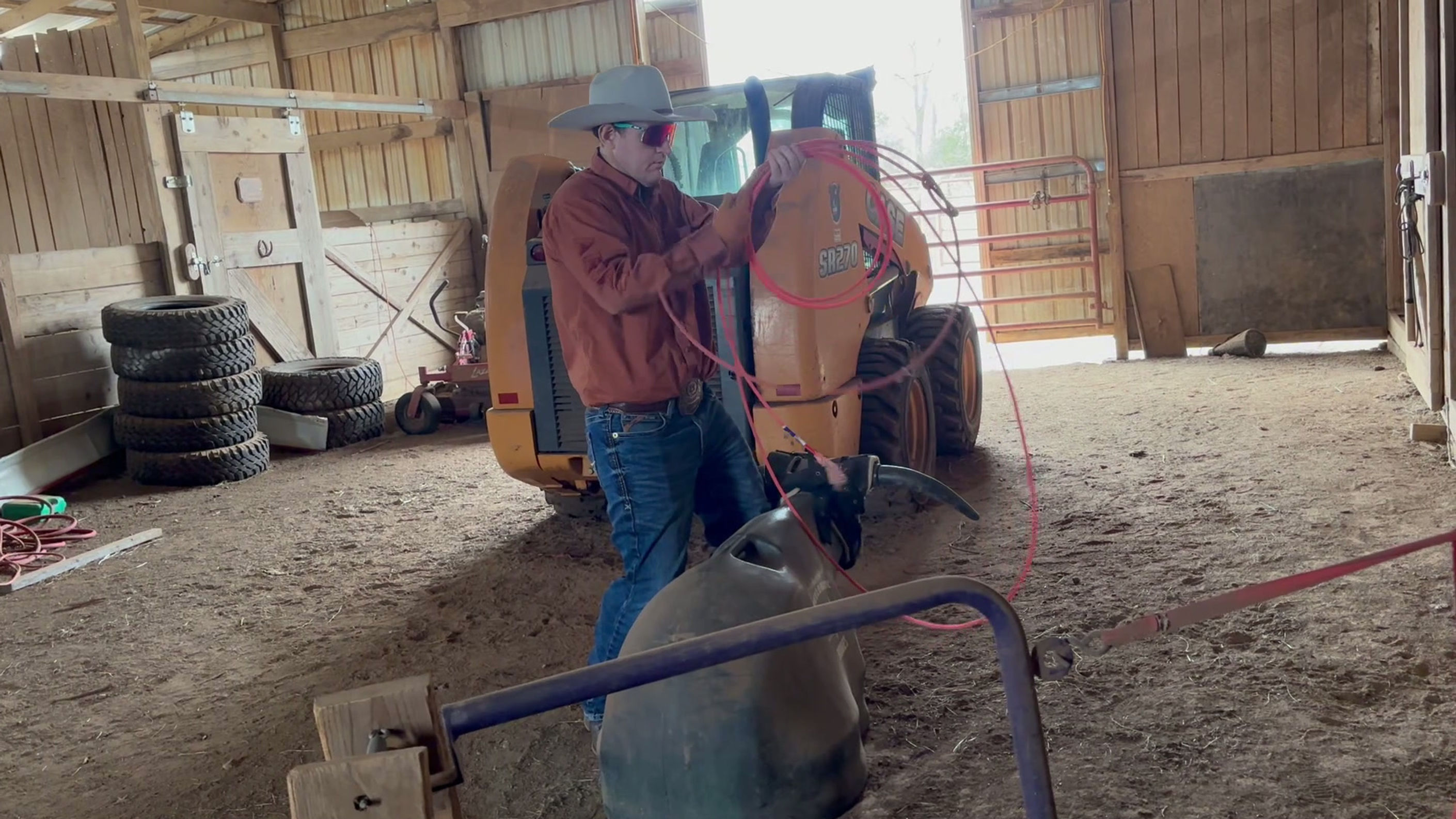 Some riding shortly after my accident 8 months after, as well as roping the bones currently.